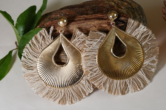 Big Golden Earrings H1-068