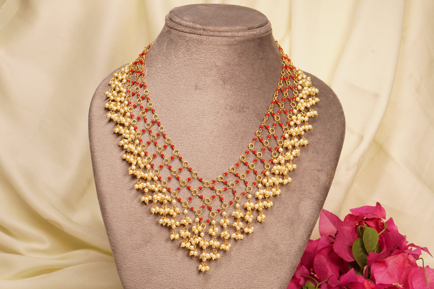 Pearl beads Necklace  H4-31