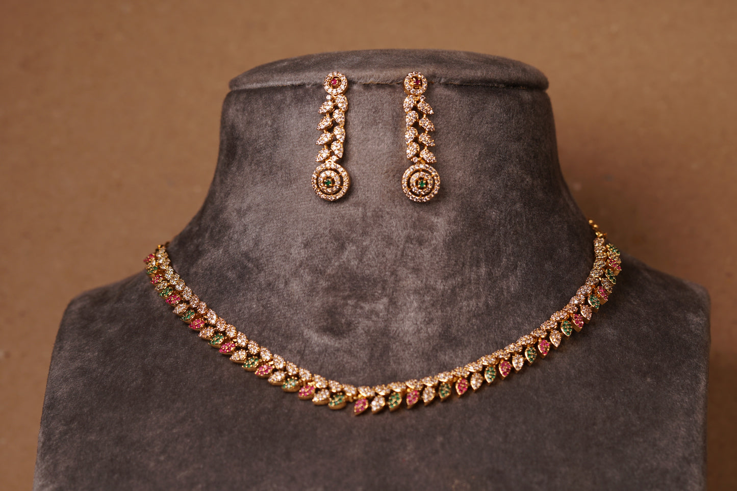 AD Necklace Set (4-8156)(AK)