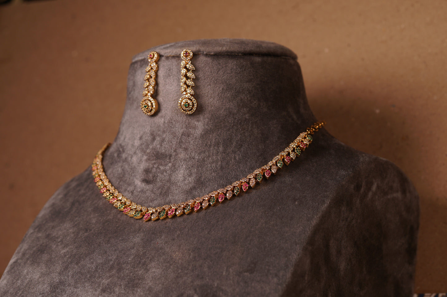 AD Necklace Set (4-8156)(AK)