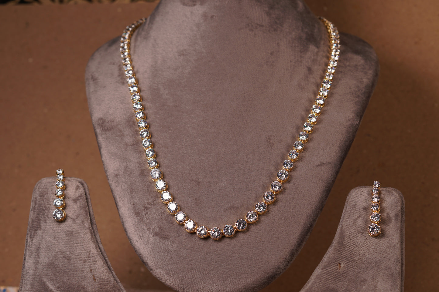 AD Necklace Set (4-8276)(AK)