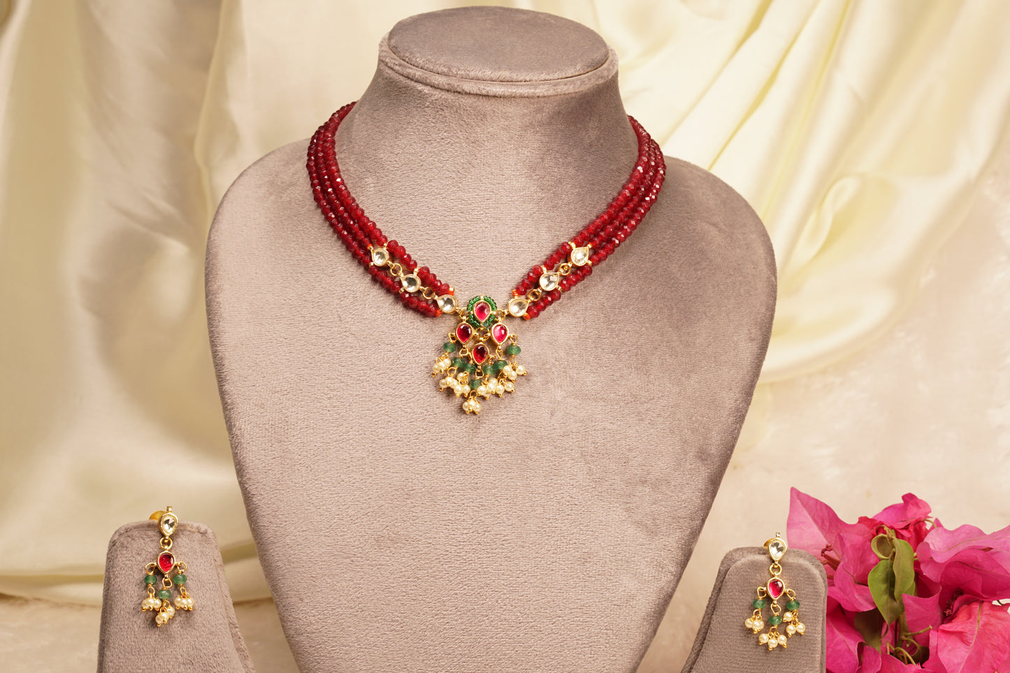 Mahroom beads Necklace set H4-27
