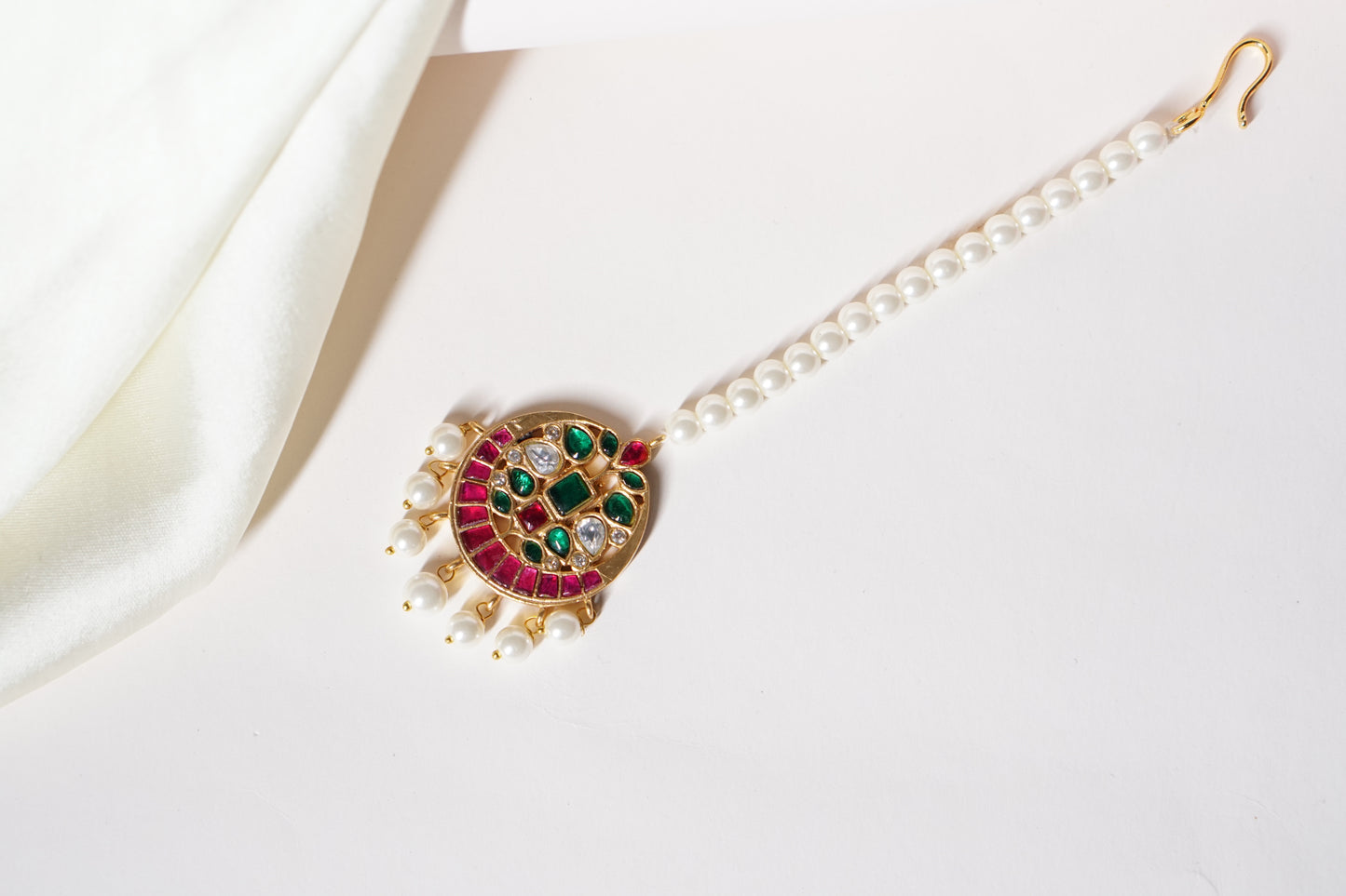Kundan Pearl Maang Tikka 5-1375