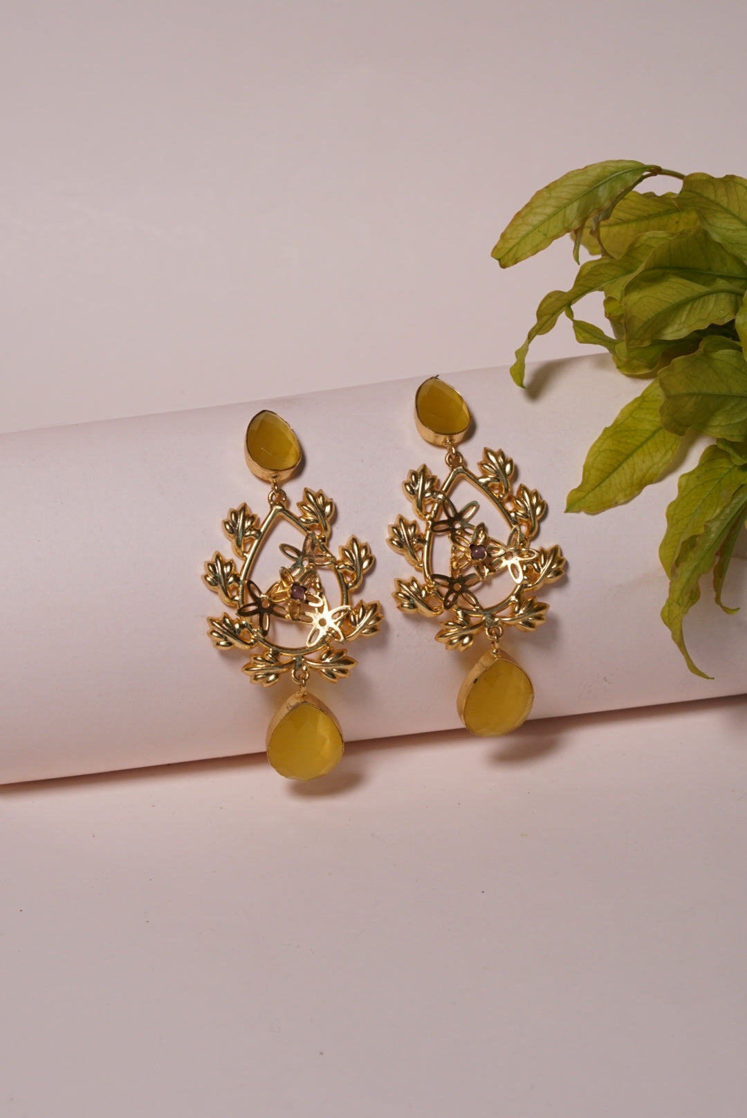 Yellow Stone earring H1-019