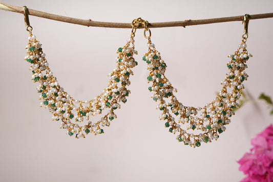Beads 3 line ear chain (H1-210)
