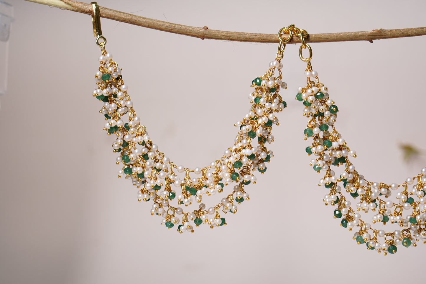 Beads 3 line ear chain (H1-210)