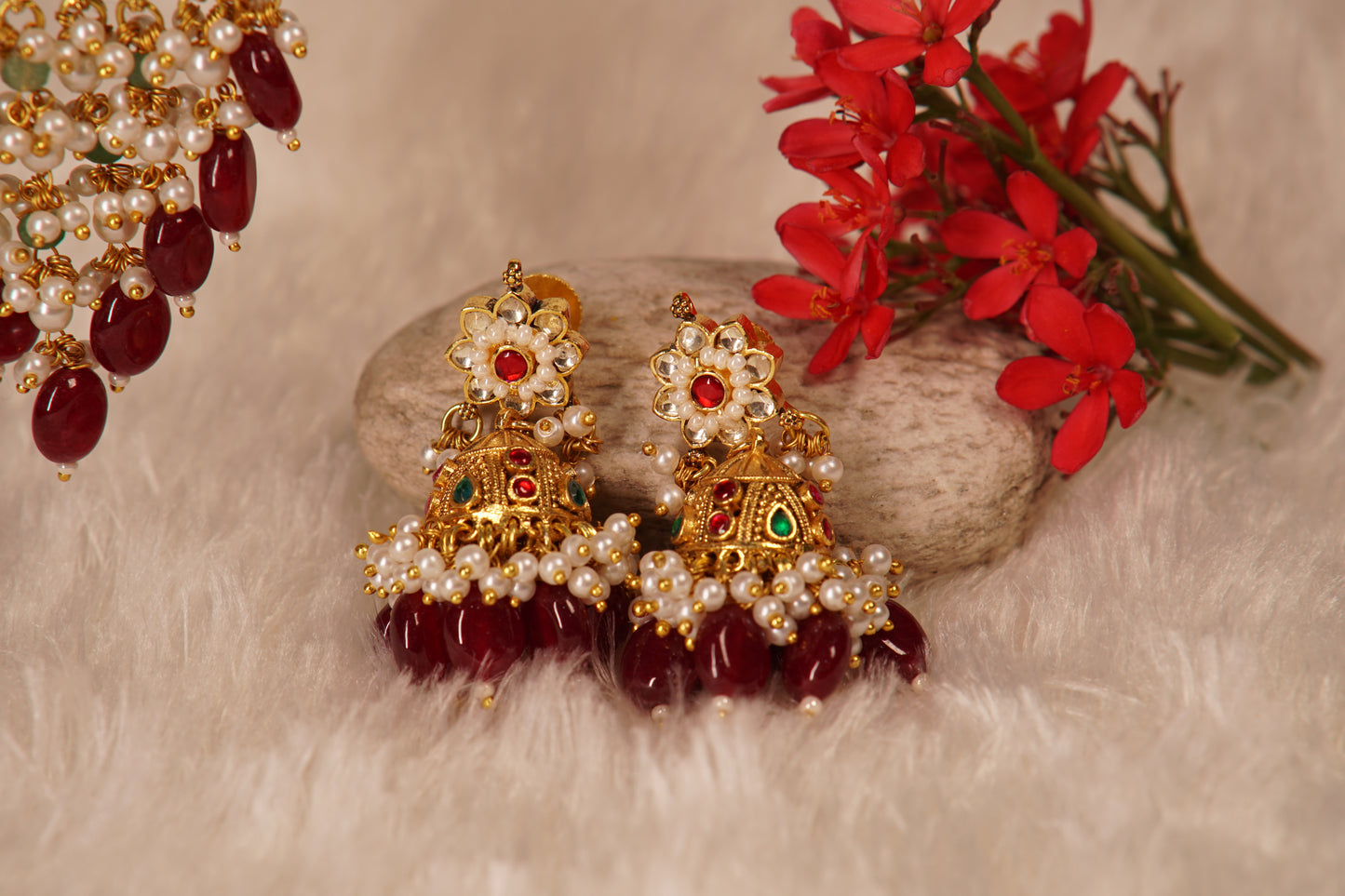 Kundan pendant necklace set H1-225