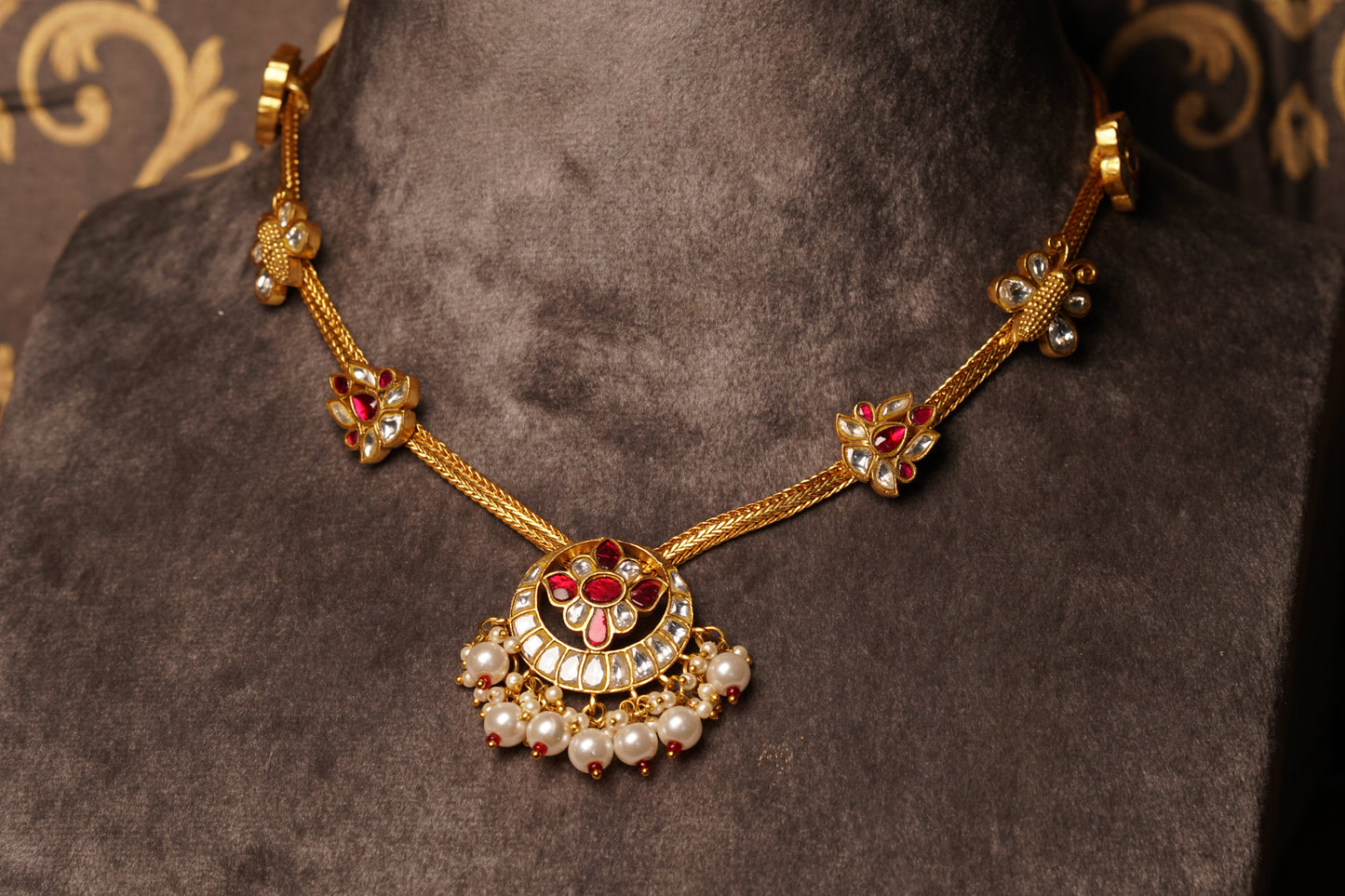 KUNDAN NECKLACE (4-8332)(U)
