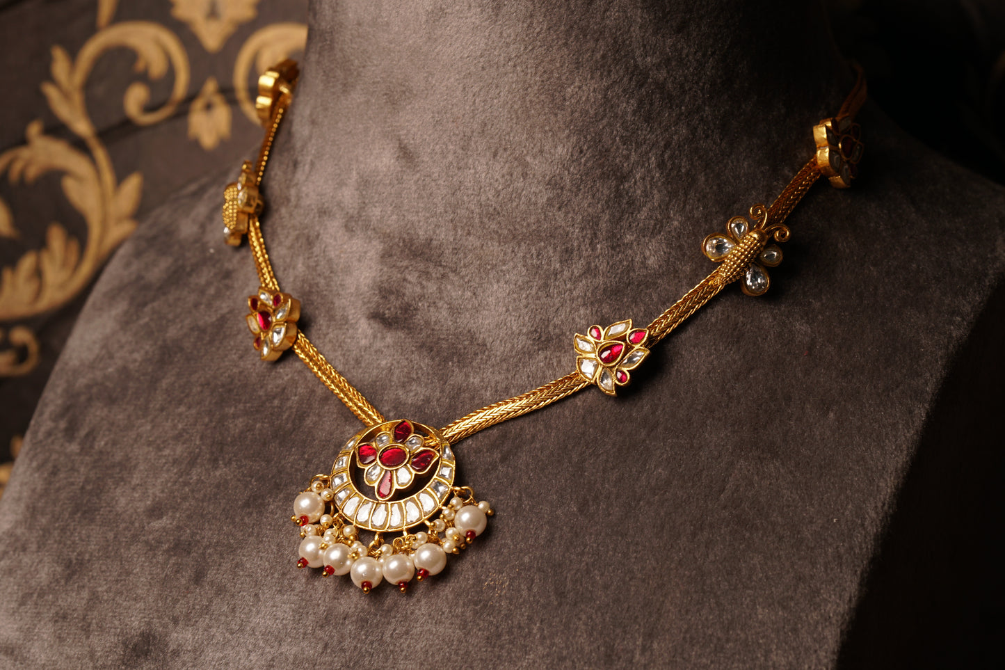 KUNDAN NECKLACE (4-8332)(U)
