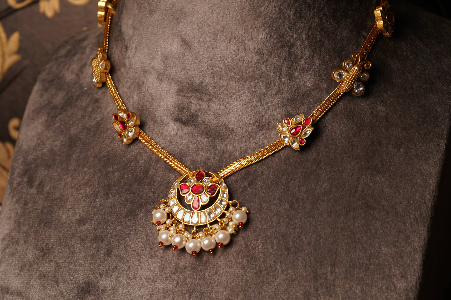 KUNDAN NECKLACE (4-8332)(U)