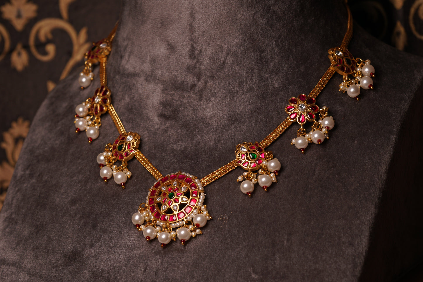 KUNDAN NECKLACE (4-8334)(U)