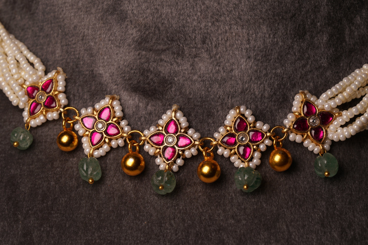 KUNDAN choker(4-8287)(K)