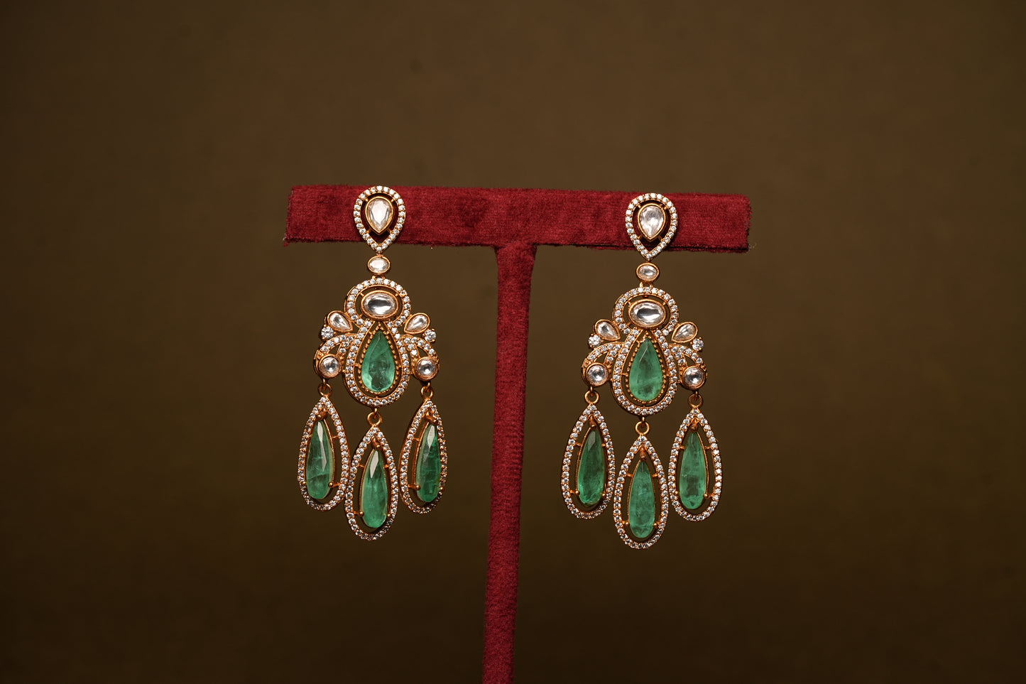 Polki earring (1-4351(B)