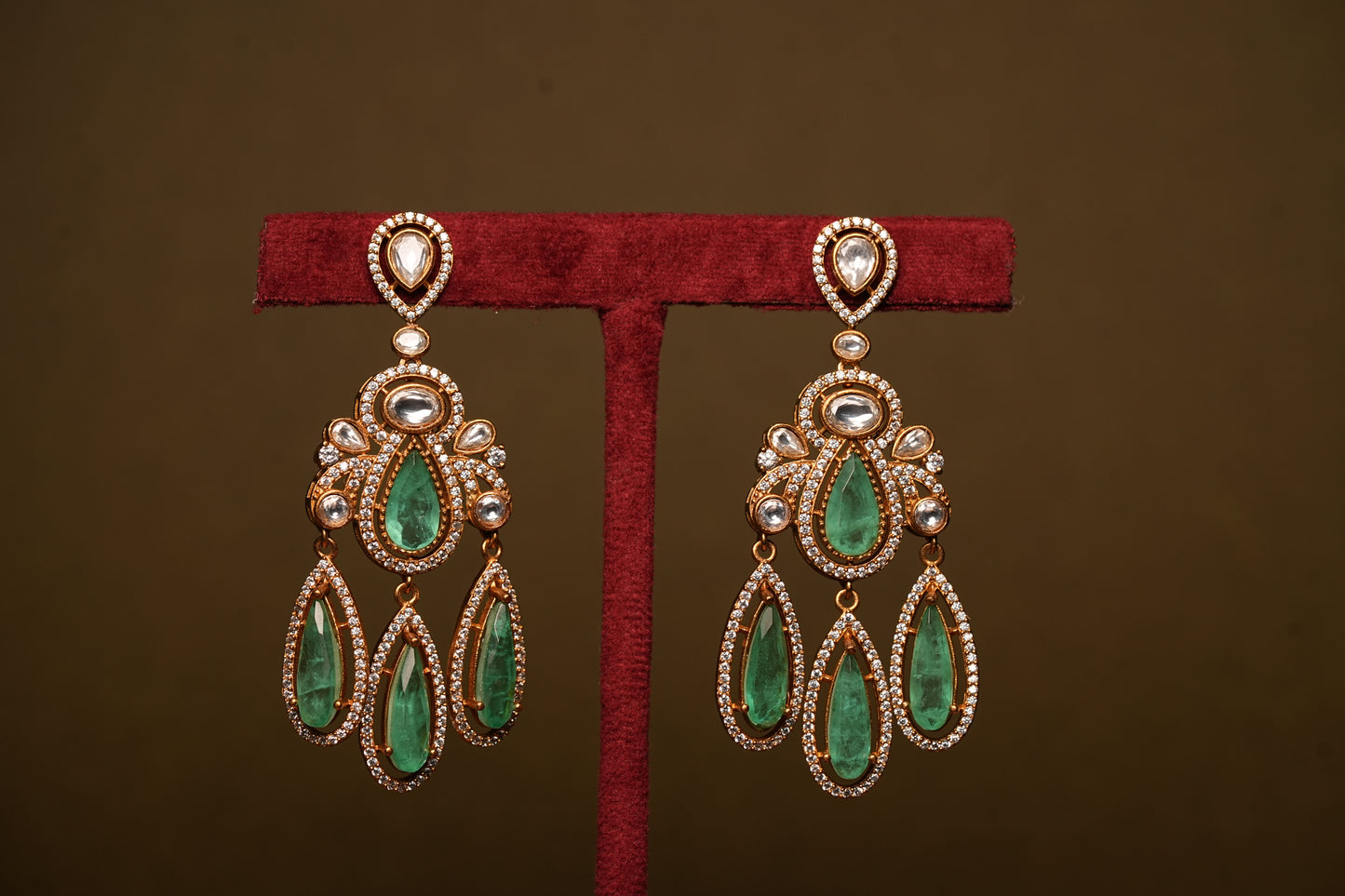 Polki earring (1-4351(B)