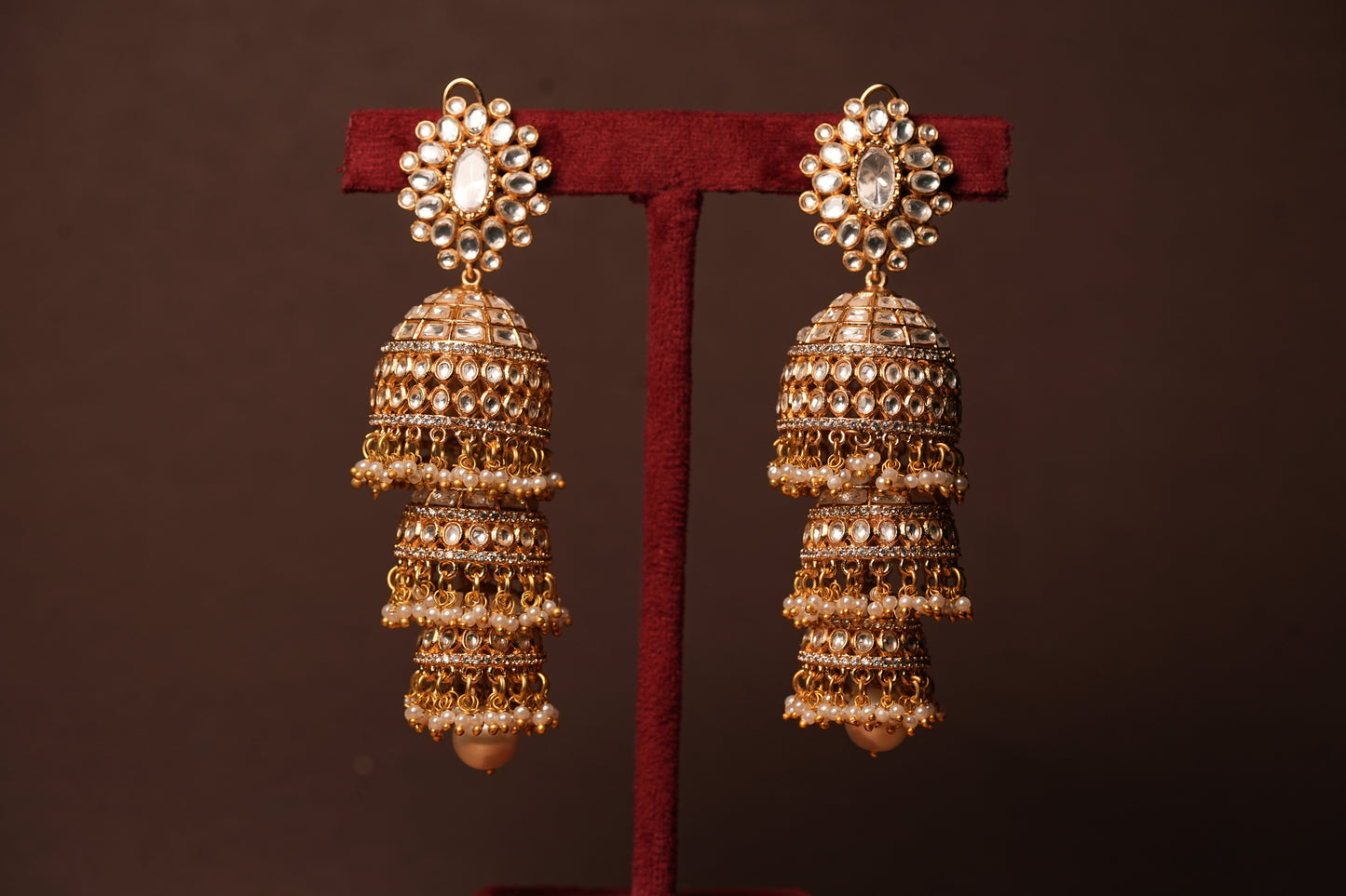 polki jhumki 1-4493(B)