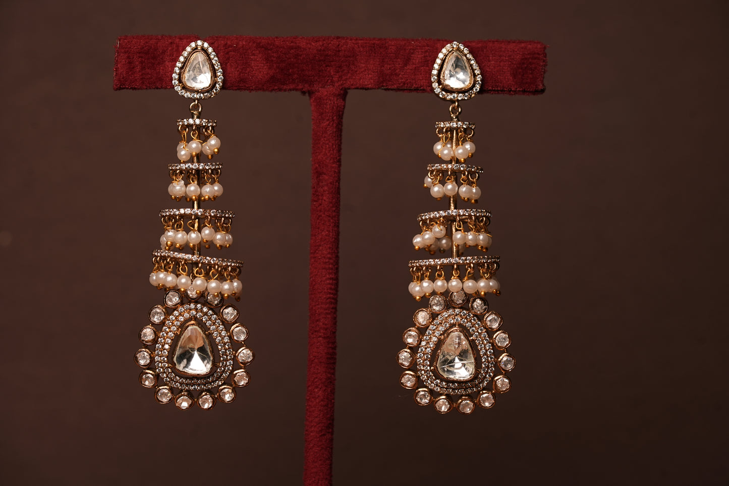 Polki earring (1-3843(B)