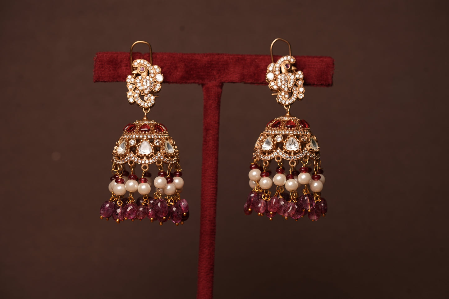 polki jhumki 1-4494(B)