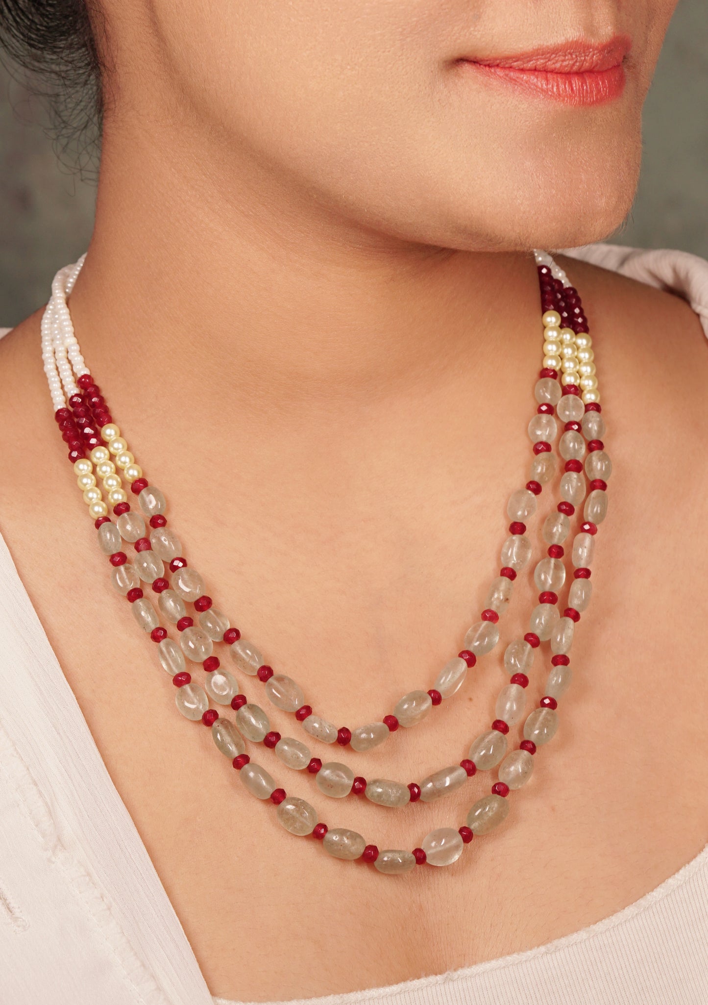 Mint Beads Necklace 4-8109