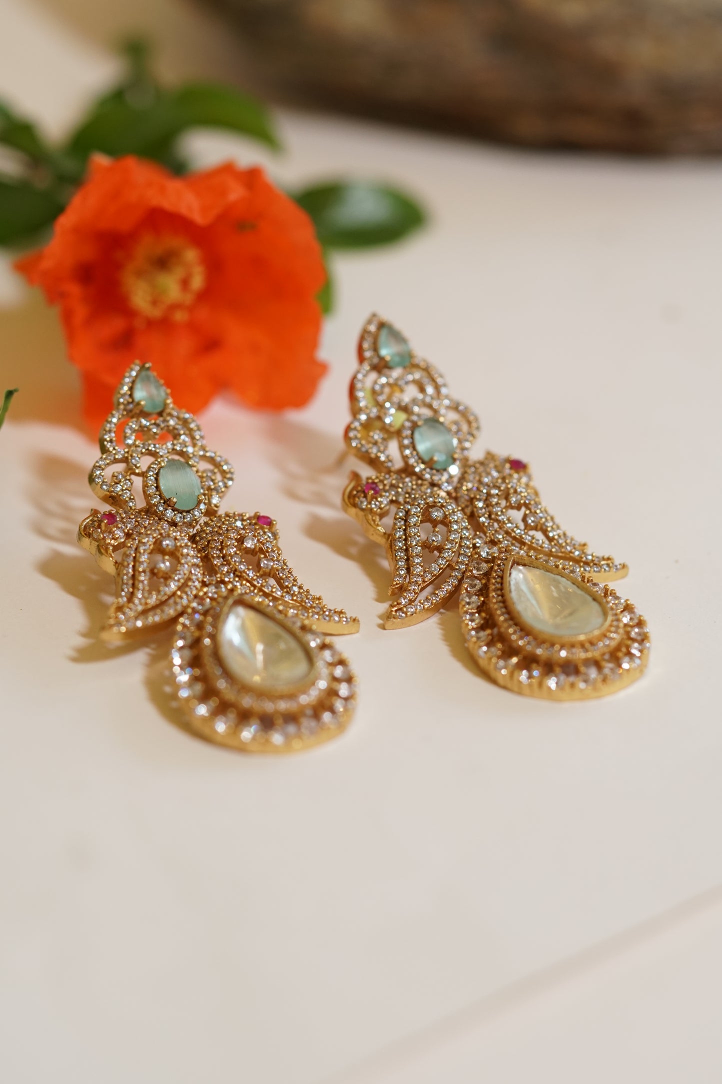 Polki Earrings 1-4073