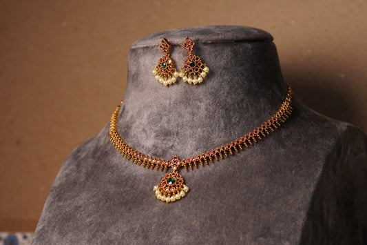 AD Necklace Set (4-8339(AK)
