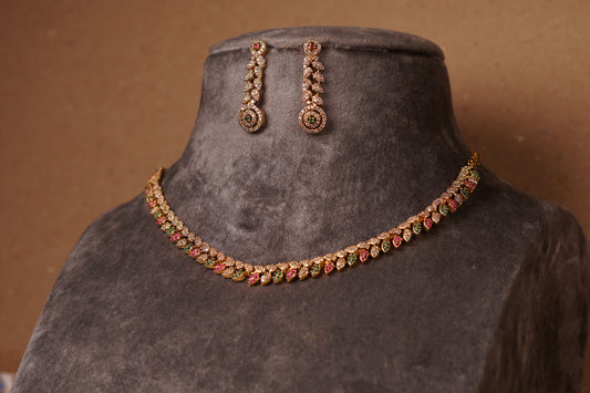 AD Necklace Set (4-8156)(AK)