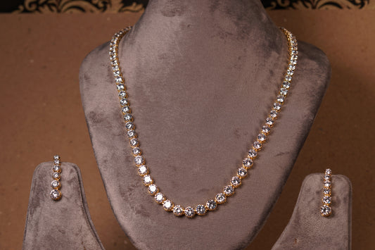 AD Necklace Set (4-8276)(AK)