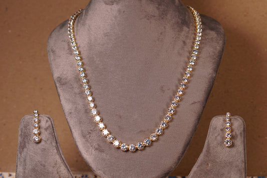 AD Necklace Set (4-8276)(AK)