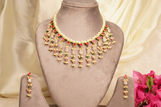 Light beads Necklace set H4-18