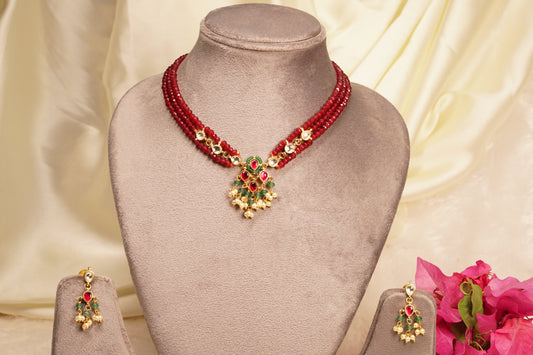 Mahroom beads Necklace set H4-27