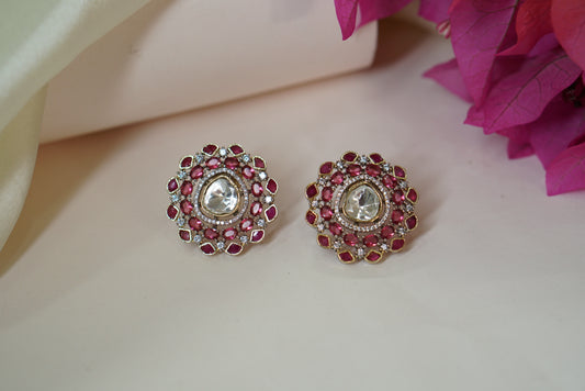 Polki diamond studs (1-4112)