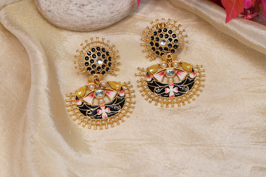 Oxidised earring H1-244