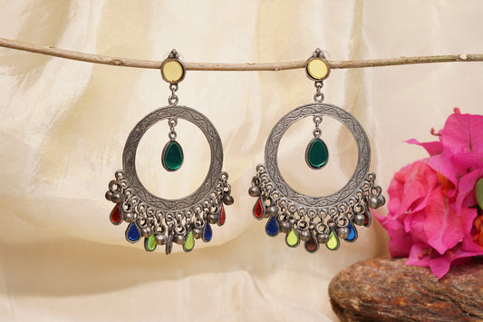 Oxidised earring H1-236