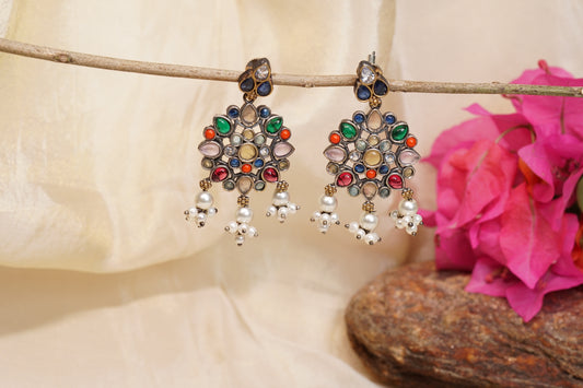 Oxidised earring H1-242