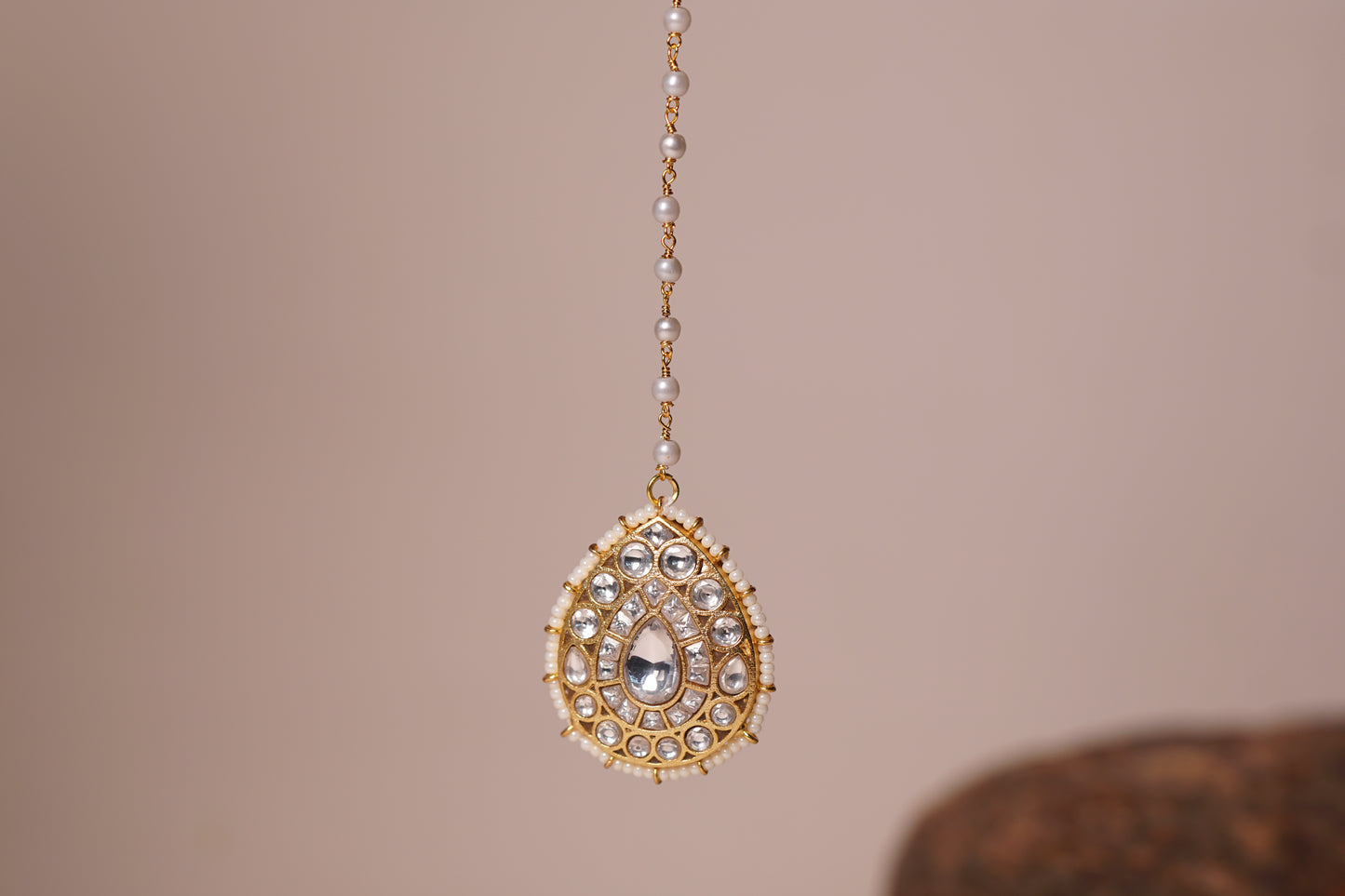 Kundan Maang Tikka H1-117