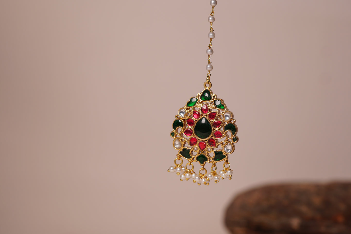 Kundan Maang Tikka H1-116