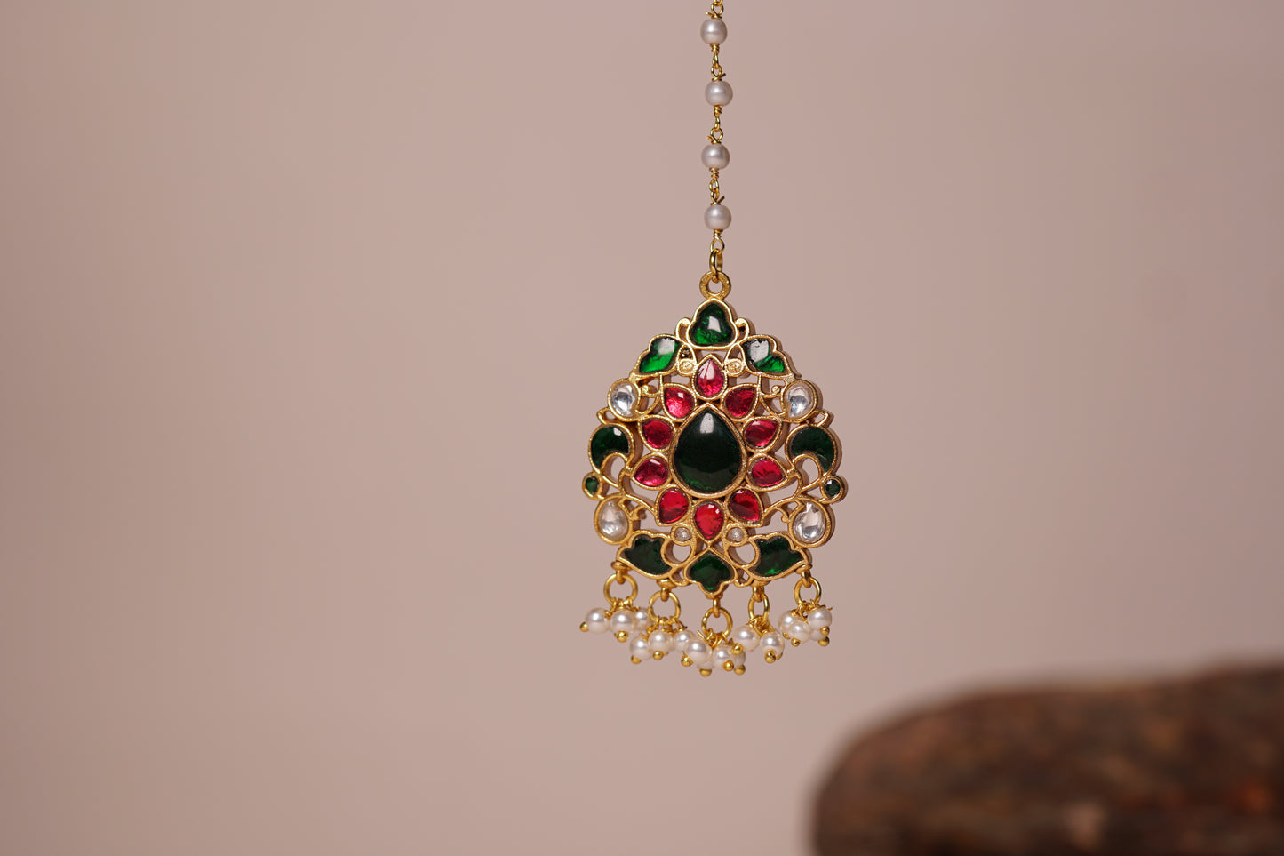 Kundan Maang Tikka H1-116