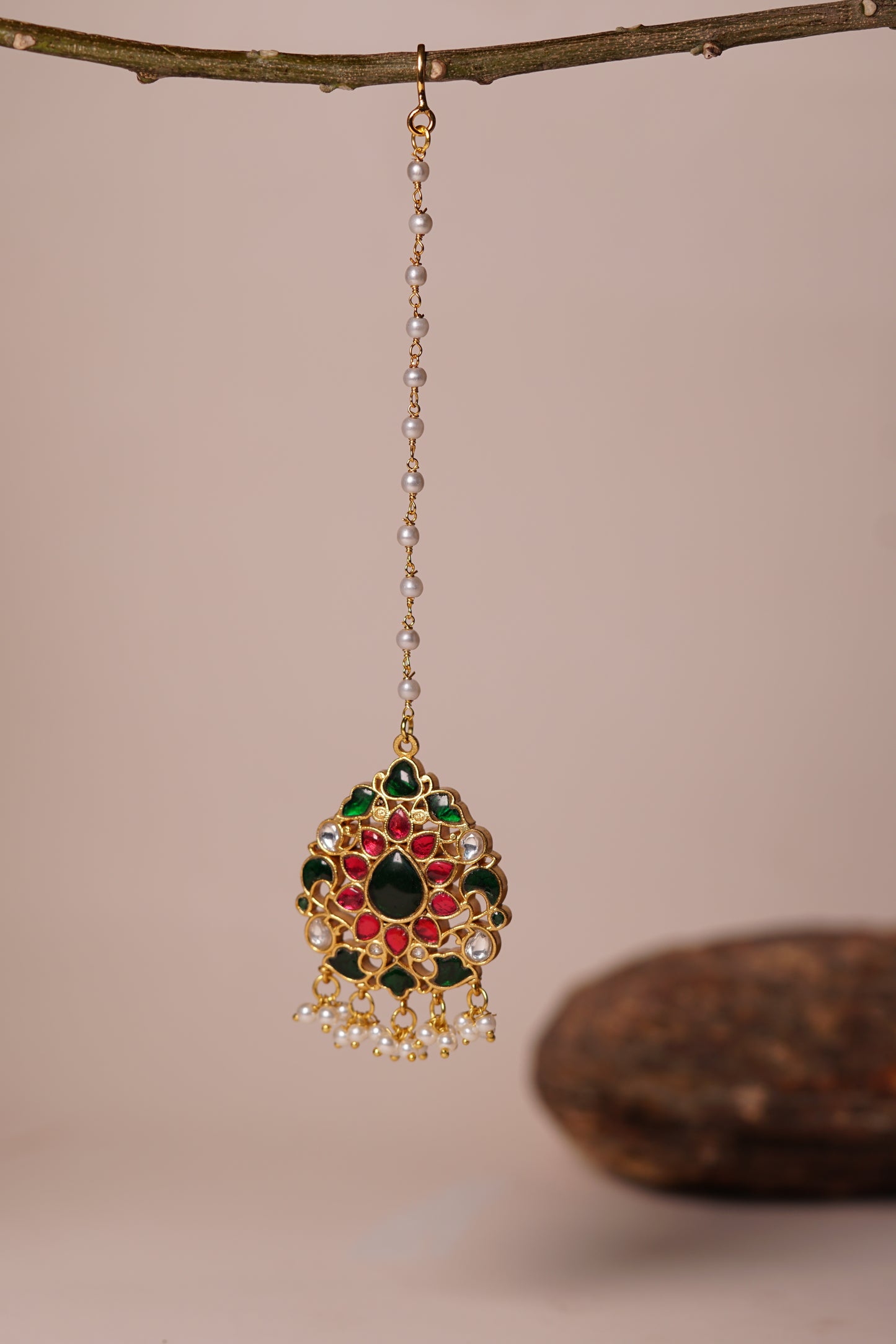 Kundan Maang Tikka H1-116