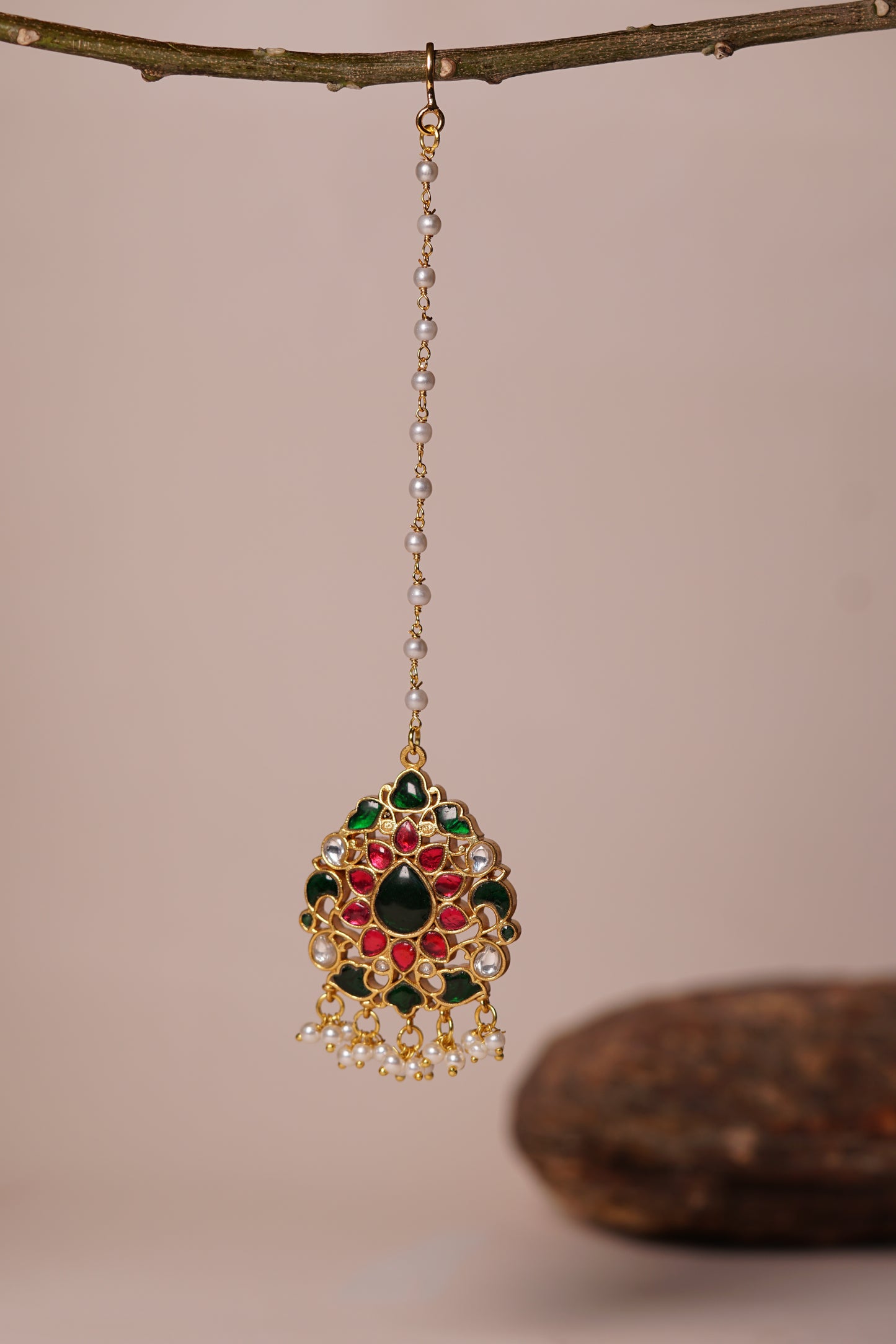 Kundan Maang Tikka H1-116