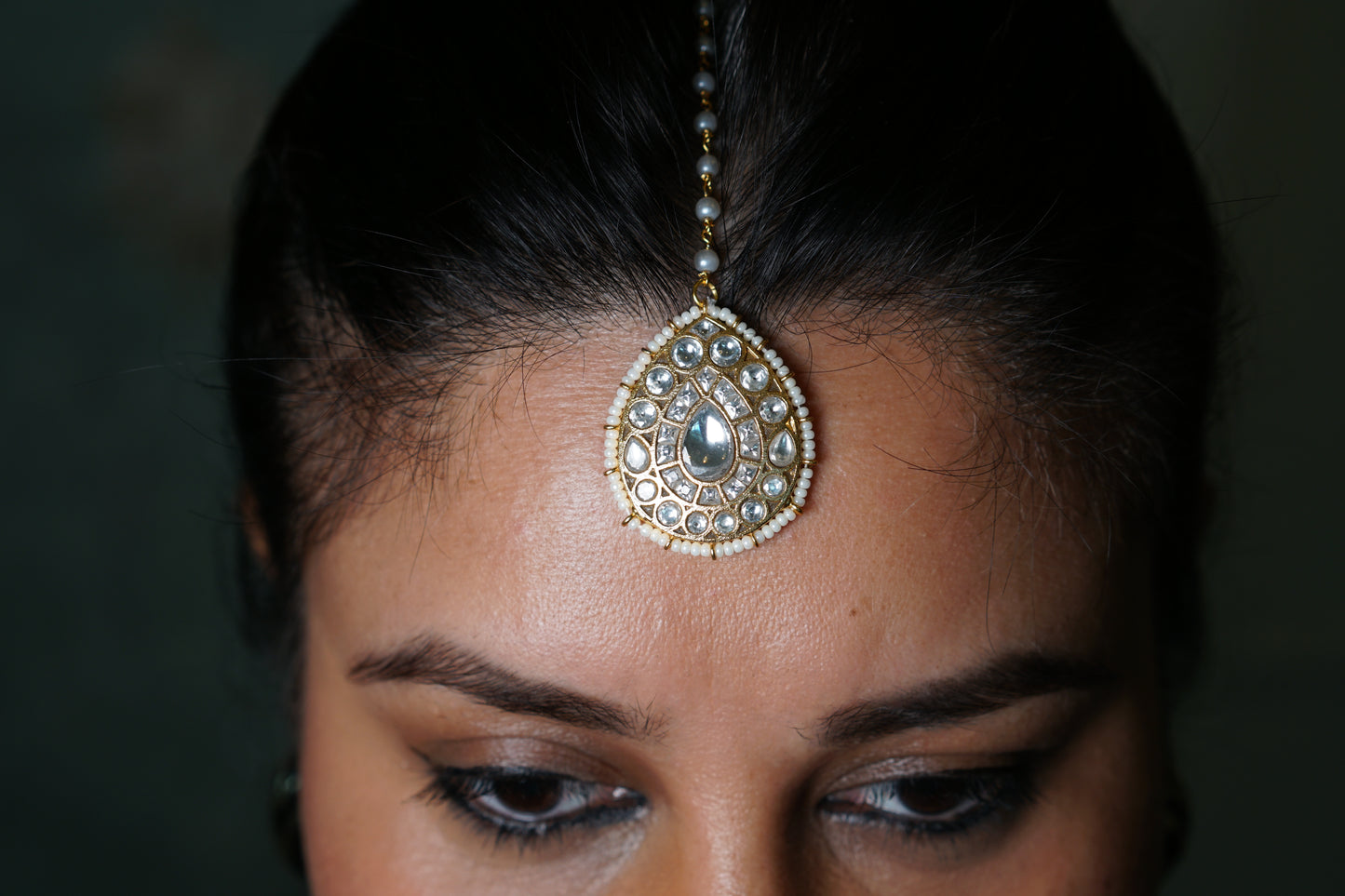 Kundan Maang Tikka H1-117