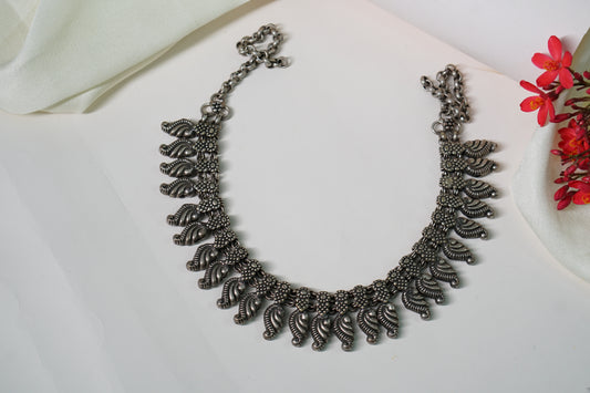 oxidised necklace  4-5156