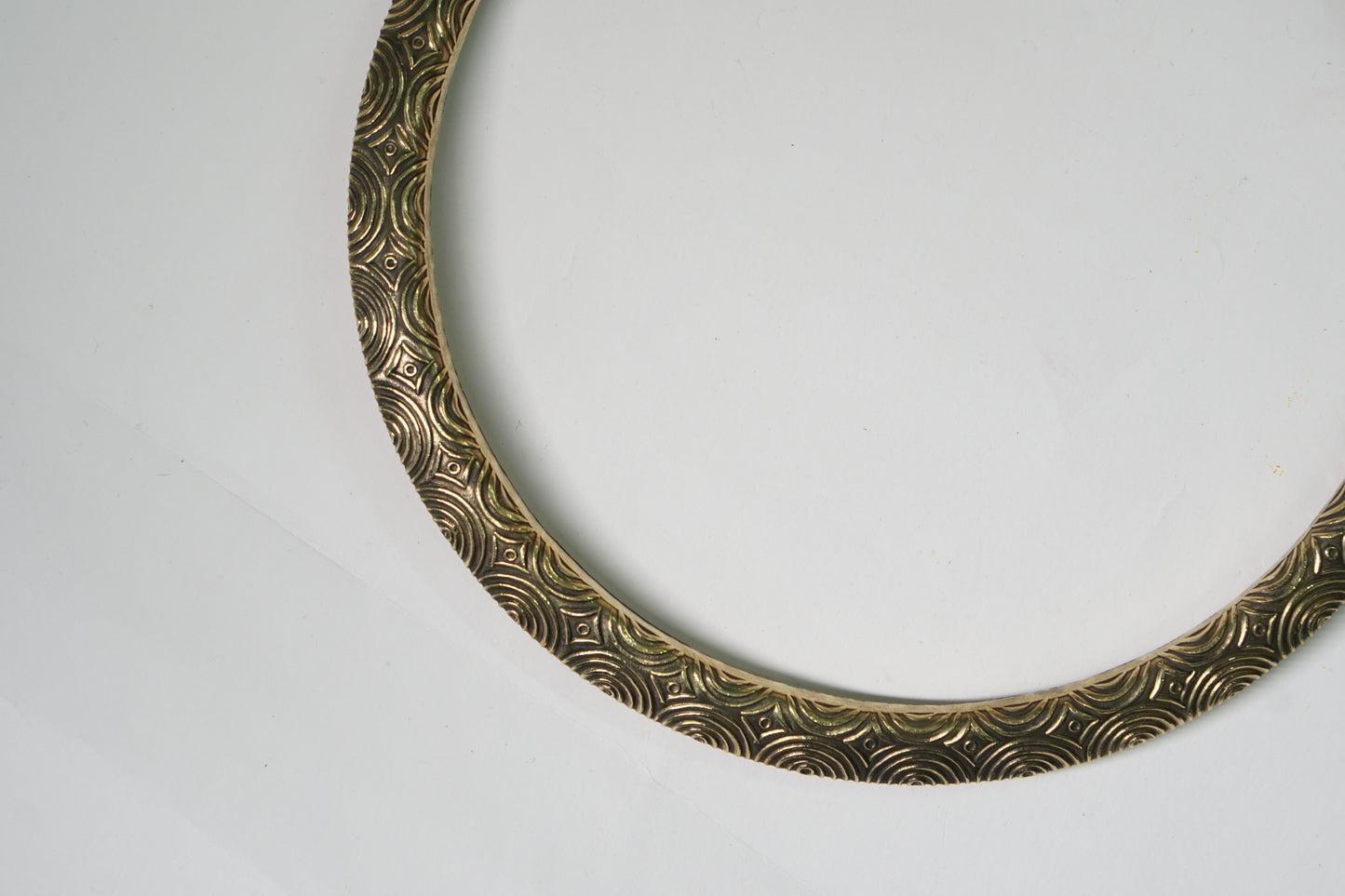 Gold polish oxidised Hasli necklace 4-7208
