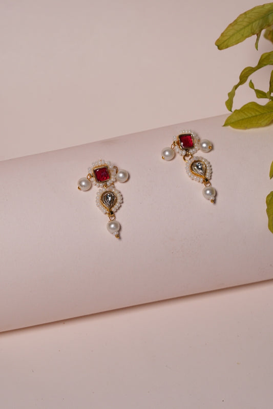 Small Kundan Earrings (H1-013)