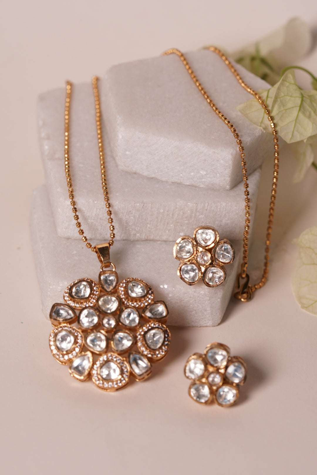AD polki  Pendant Set H1-031