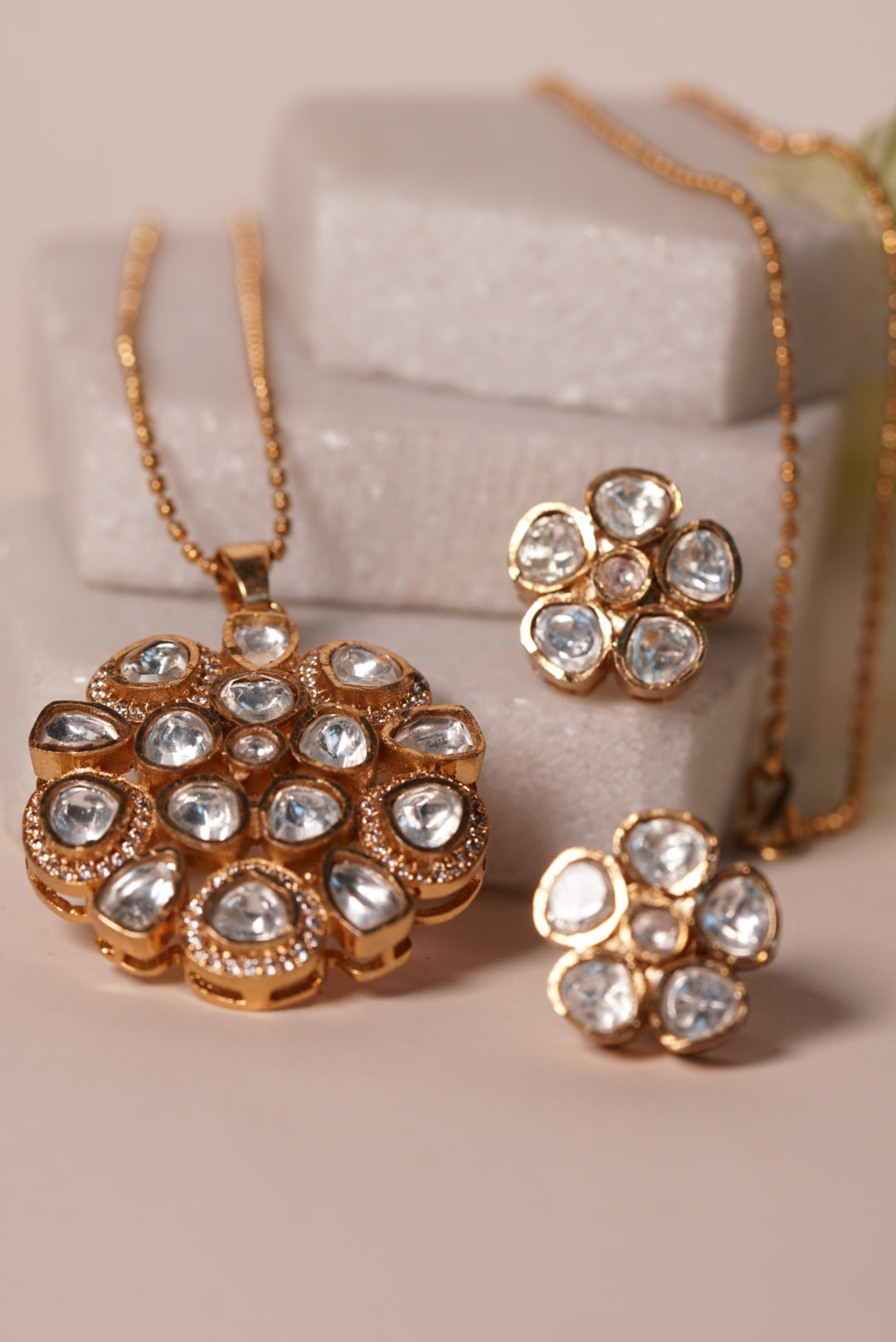 AD polki  Pendant Set H1-031