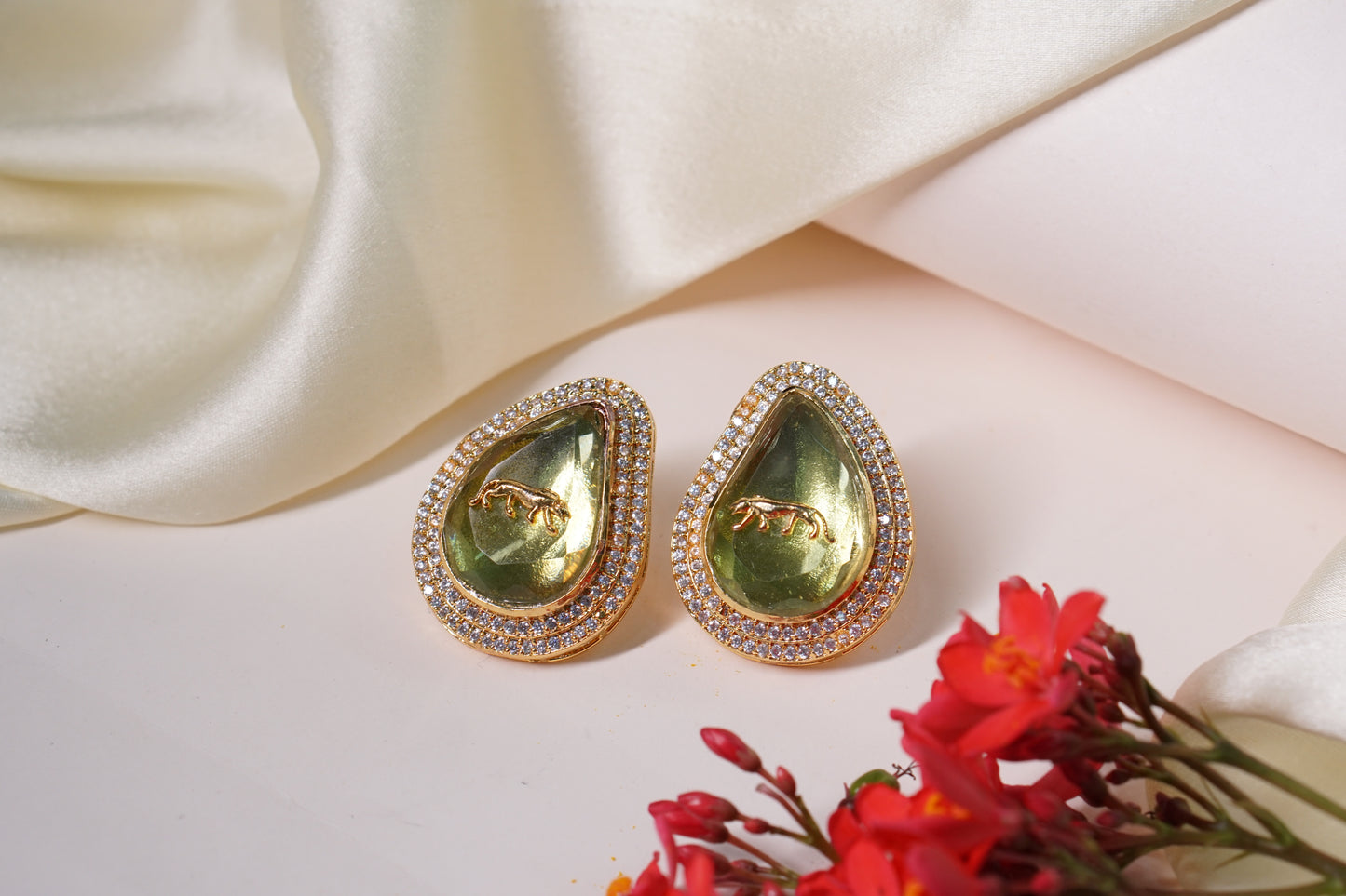 Polki stone Studs H1-176
