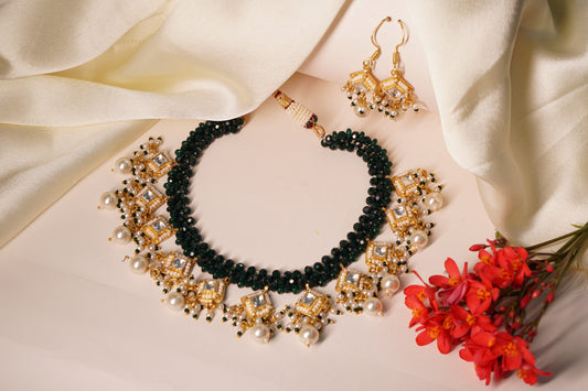 Polki necklace set H1-213