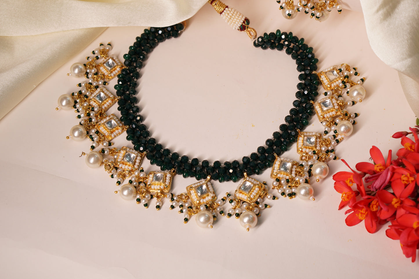 Polki necklace set H1-213