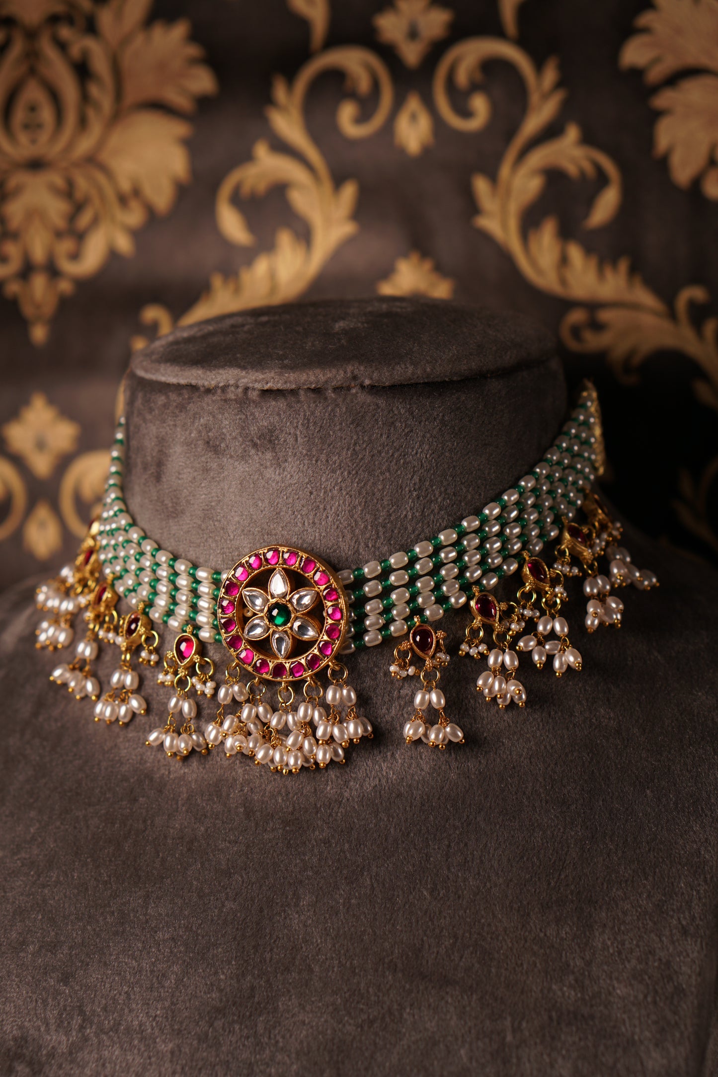 Kundan necklace 4-8012