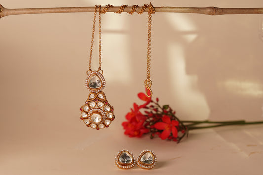Polki pendant necklace set H1-170