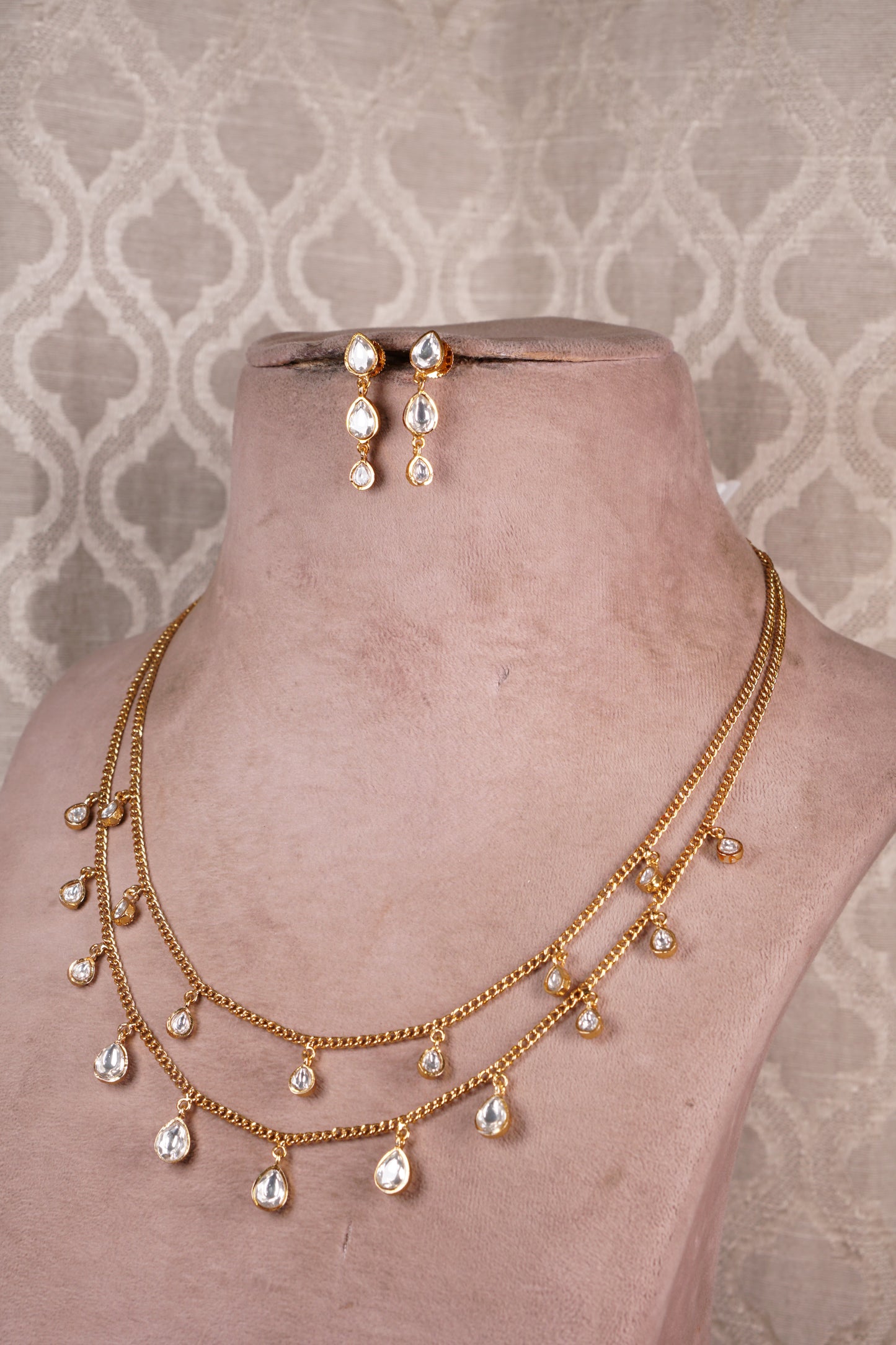 Kundan Necklace set H1-181